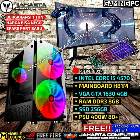 Jual Pc Gaming Fullset I Vga Gt Gb Ram Gb Ssd Gb