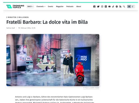 Fratelli Barbaro La Dolce Vita Im Billa