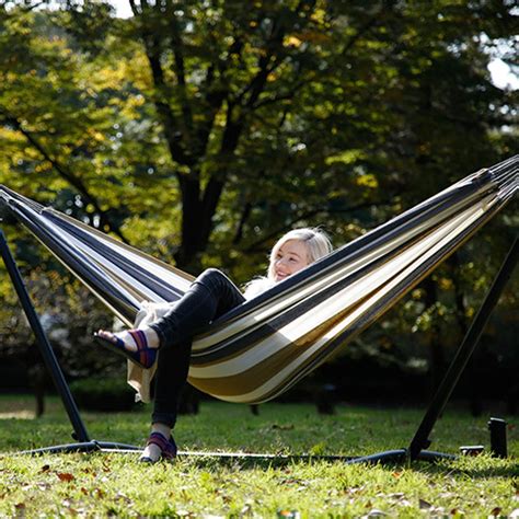 RapDuty Hamac Avec Cadre En M Tal Chaise De Voyage Et De Camping Balan