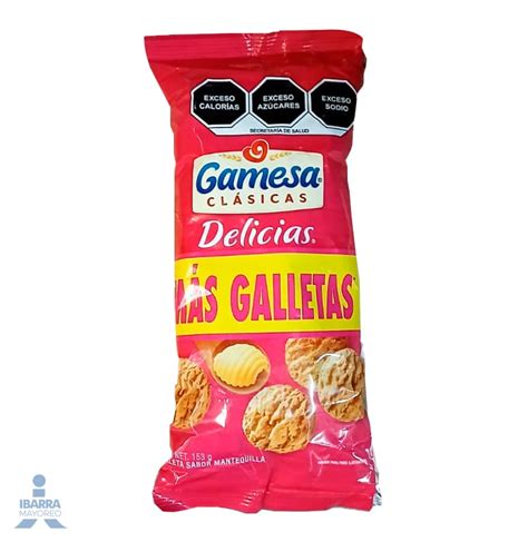 Galletas Gamesa Delicias G Ibarra Mayoreo