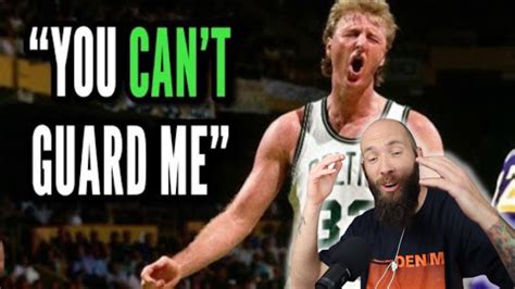 First Time Reacting To Larry Bird Trash Talking YouTube