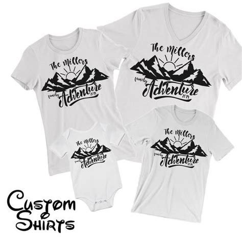 Matching Family Shirts. Family Adventure Tees. Family Trip Mountains ...