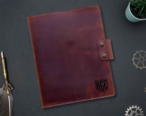 Personalized Leather Portfolio Legal Pad Portfolio For Men And Women