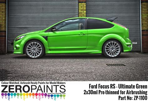 Ford Focus Rs Ultimate Green Paint 2x30ml Zp 1100 Zero Paints