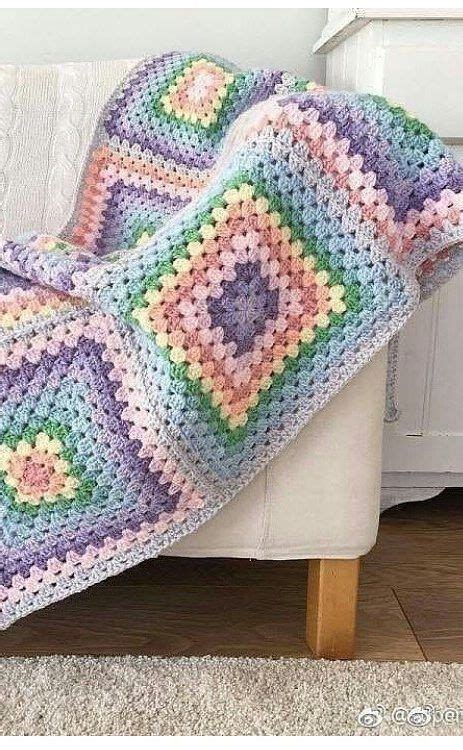 Pin by Patricia Tiscareño on Cobijas Crochet square patterns Crochet