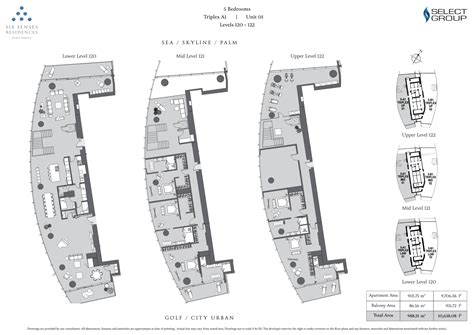 Floor Plans Six Senses Residences Dubai Marina Dubai Marina By Select