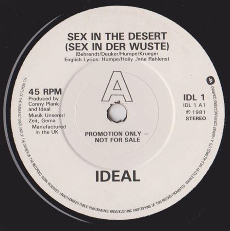 Ideal Sex In The Desert Sex In Der Wüste Feuerzeug 1981 Vinyl Discogs