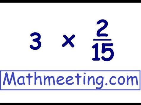 Times Fractions By Whole Number