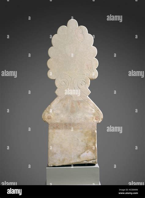 Finial Of A Marble Stele Grave Marker Ca 525500 B C Stock Photo