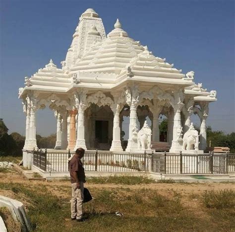 White Marble Stone Temple Construction At Rs Cubic Feet In Jaipur