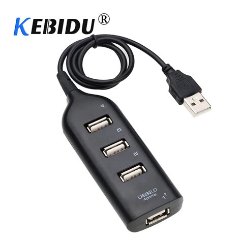 Kebidu Mini USB 2 0 Hi Speed 4 Port USB Hub Splitter Hub Adapter For PC