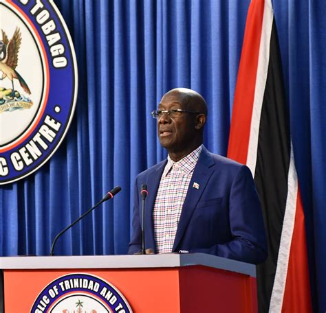 Office Of The Prime Minister Republic Of Trinidad And Tobago Post Cabinet Media Briefing