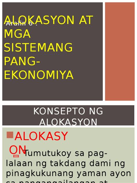 ano ang alokasyon philippin news collections