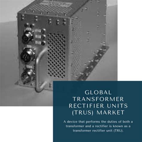 Global Transformer Rectifier Units TRUs Market 2022 2030 November