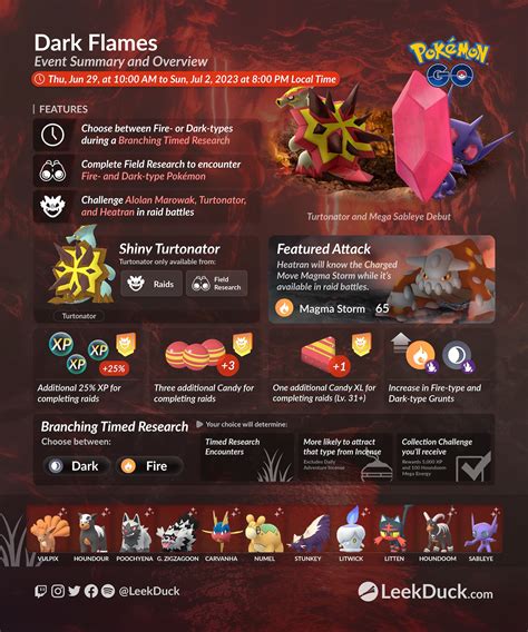 Dark Flames Leek Duck Pokémon Go News And Resources