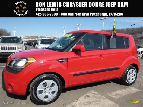 2013 Molten Red Kia Soul 16 110971198 Car Color