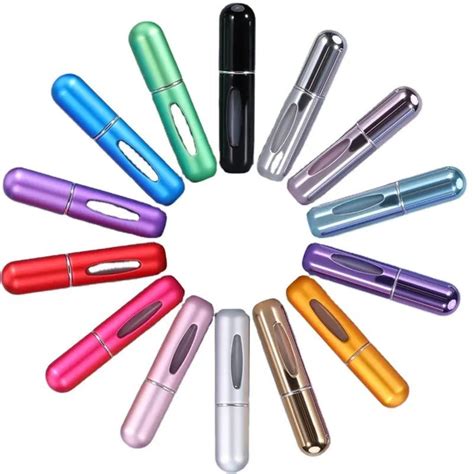 Ml Ml Bullet Aluminum Tube Perfume Bottle Spiral Detachable Bottom