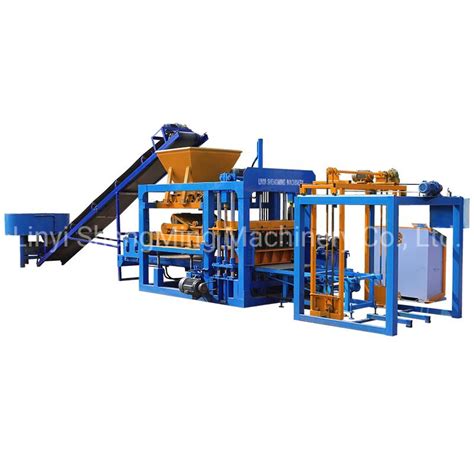 Qt Full Automatic Concrete Brick Production Line Hydraulic Pressure