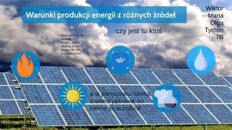 Warunki Produkcji Energii Z R Nych R De By Projekt Na Geografie On