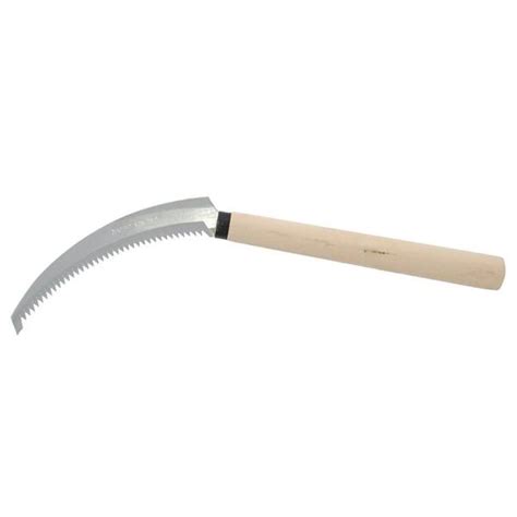 Zenport Zenport Harvest Knife Weeding Sickle With Wood Handle In