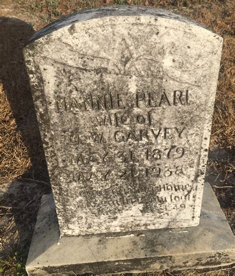 Nannie Pearl Gresham Garvey 1879 1938 Mémorial Find a Grave