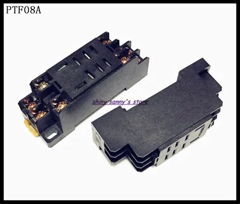 6 20 pçs lote PTF08A 8 Pin Mini Relay Socket Base Para LY2NJ HH62P