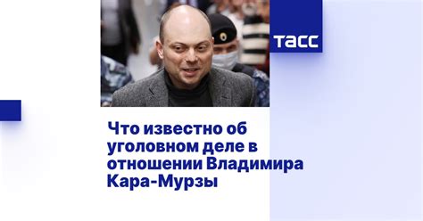 Что известно об уголовном деле в отношении Владимира Кара Мурзы