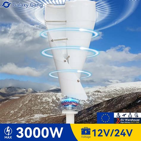 Turbina Aerogeneradora Vertical Galaxy Gang Molinos De Viento Con