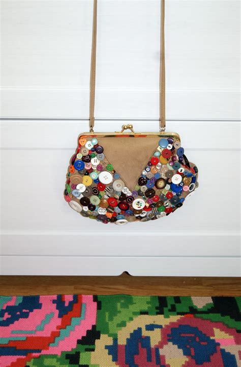 Diy Button Embellished Bag Caroline Burke Burkatron