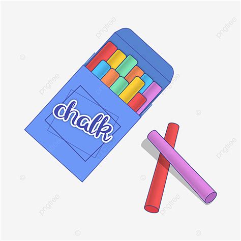 Chalk Art Vector PNG Images, Blue Chalk Box Chalk Clip Art, Chalk ...