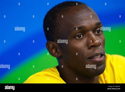 Usain Bolt Of Jamaica Portrait At Rio Olympic Games Jamaican