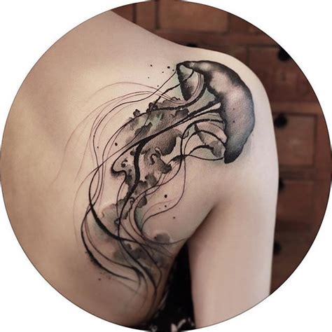 Jellyfish Jellyfishtattoo Watercolour Watercolortattoo Beijing