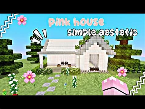 Pink House Tutorial Simple Aesthetic Minecraft YouTube