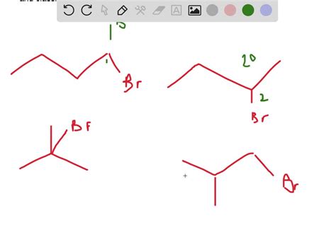 There Are Four Alkyl Bromides With The Formula C 4 H9 Br Write Their