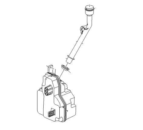 Rezervor Vas Stropgel Lichid Parbriz Opel Crossland X Original Gm