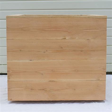 Bol Grote Houten Lariks Douglas Bloembak 95x95x85 Vierkante