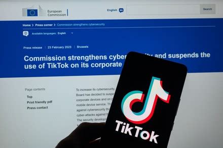 Tiktok Icon Displayed On Phone Screen Editorial Stock Photo Stock