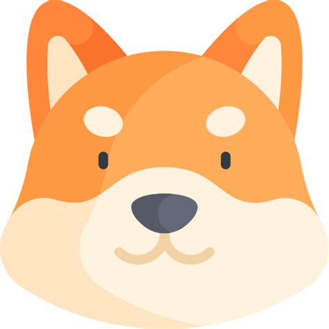 Shiba inu Kawaii Flat icon