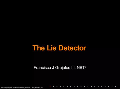 The Lie Detector Ppt