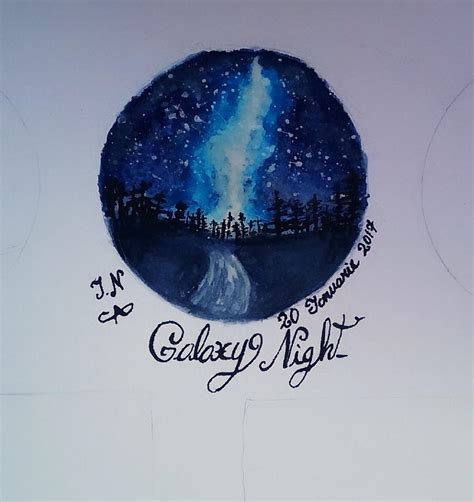 Starry Night - watercolor painting by NovemberWolfGirl on DeviantArt