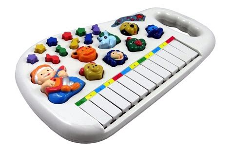 Piano Teclado Musical Infantil Sons Luz Eletr Nico Teclas R