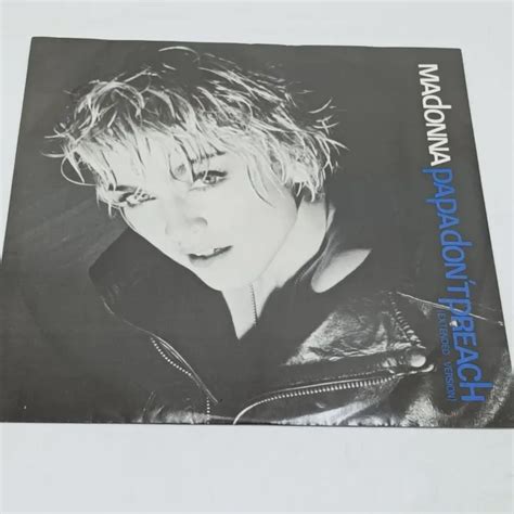 MADONNA PAPA Don T Preach Extended Version 1986 12 Single G