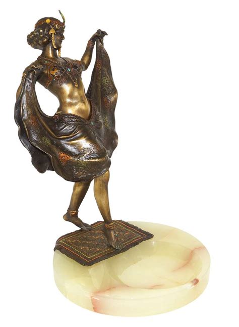 Wiener Bronze Figur Orientalische T Nzerin Bergmann Stempel