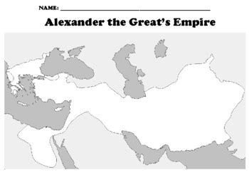 Map Of Alexander The Greats Empire In The Modern Day