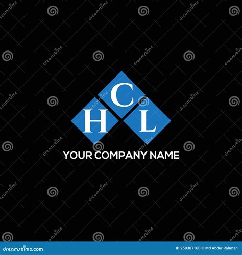 HCL Letter Logo Design on BLACK Background. HCL Creative Initials ...