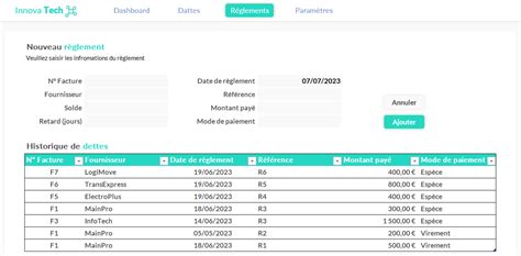 Gestion Des Dettes Fournisseurs