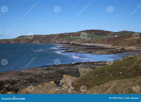 Anglesey Coastal Path stock photo. Image of ocean, cove - 19297264