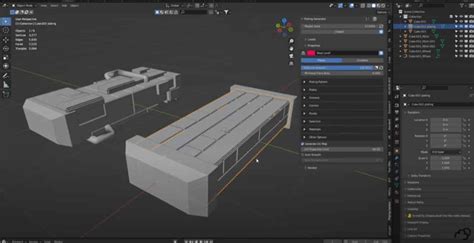 Random Flow Addon Vs Plating Generator And Greebles Addon For Blender