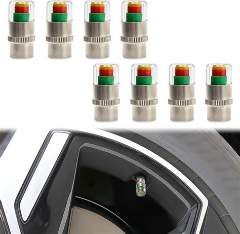 Amazon Pcs Universal Car Tire Pressure Monitor Valve Stem Caps