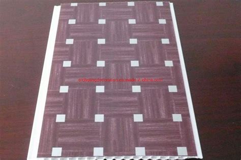PVC Wall Panel Ceiling Tile With Hot Stamping China PVC Wall Panel And PVC Panel